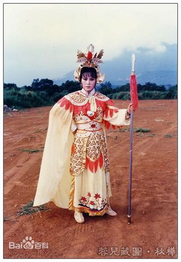 魏秋桦(Bonnie Ngai)饰演的穆桂英前后照片