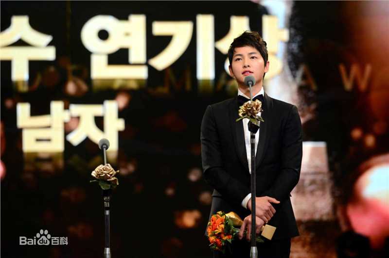 高清宋仲基(Song Joong Ki)在活动《KBS演技大奖》中的图集