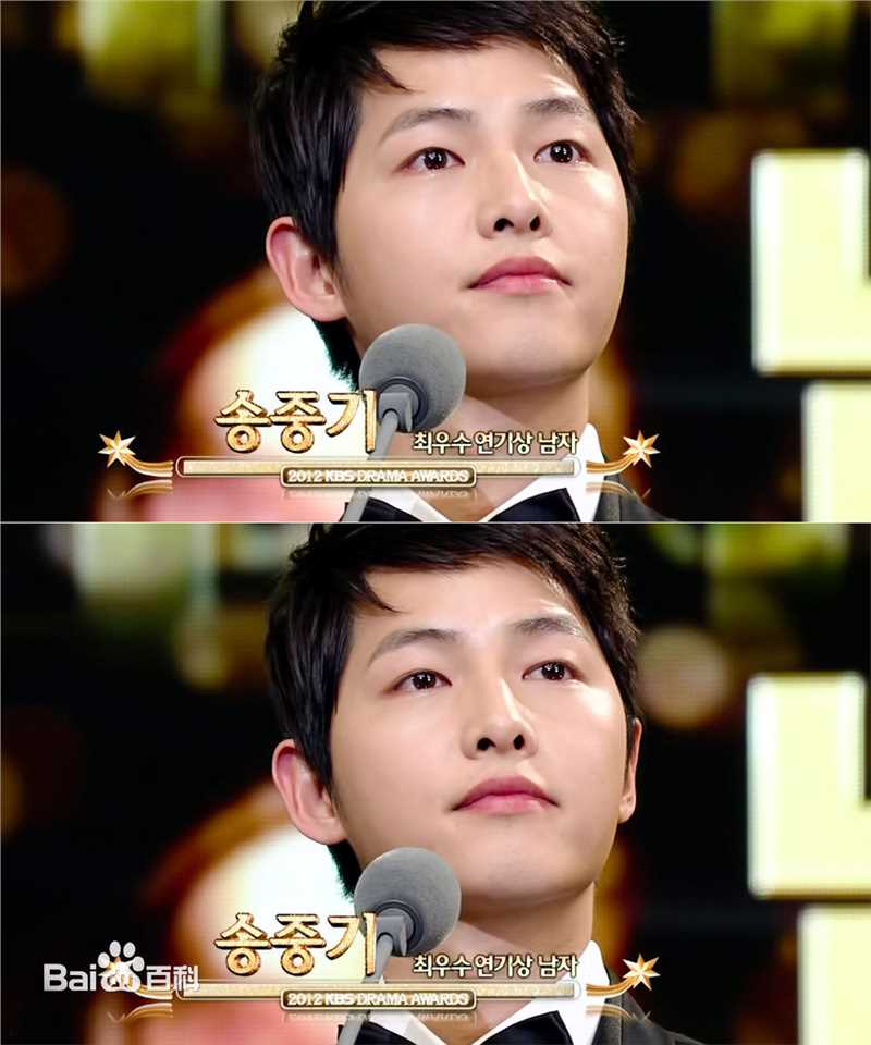 高清宋仲基(Song Joong Ki)在活动《KBS演技大奖》中的图集