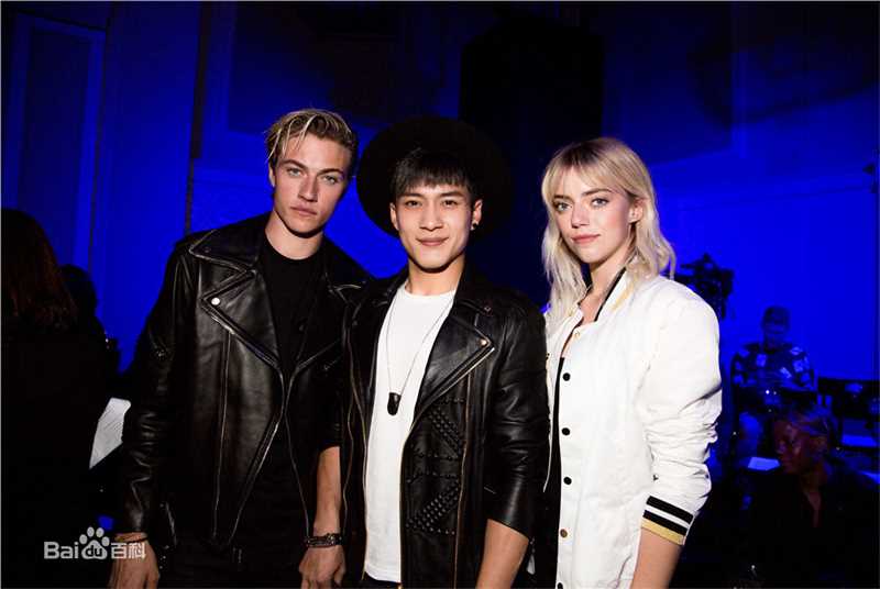 韩东君(Elvis Han)2016年伦敦春夏时装周前后照片