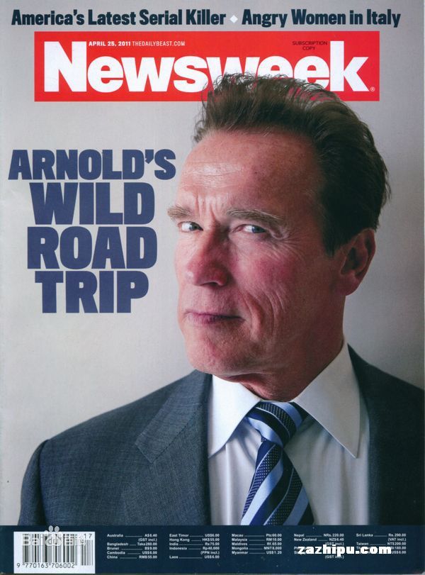 阿诺德·施瓦辛格(Arnold Schwarzenegger)封面人物施瓦辛格