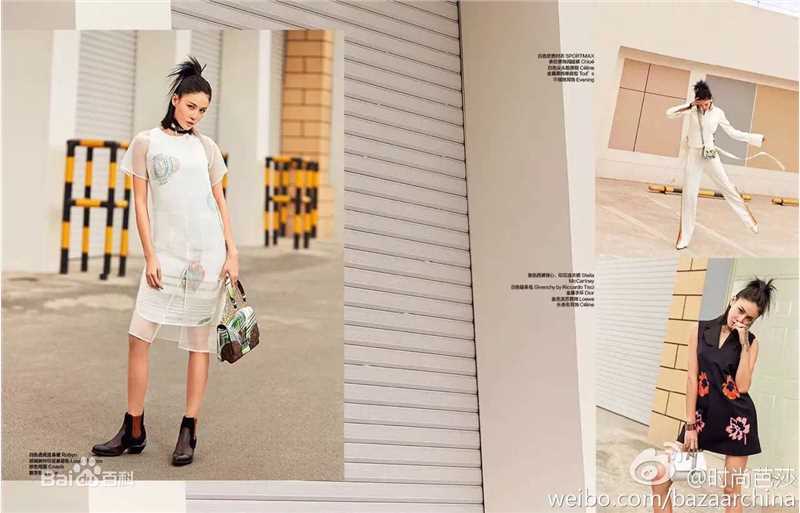 精选张蓝心(Zoe Zhang)在《时尚芭莎》中的图册