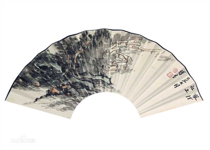 傅立折扇作品集生活照