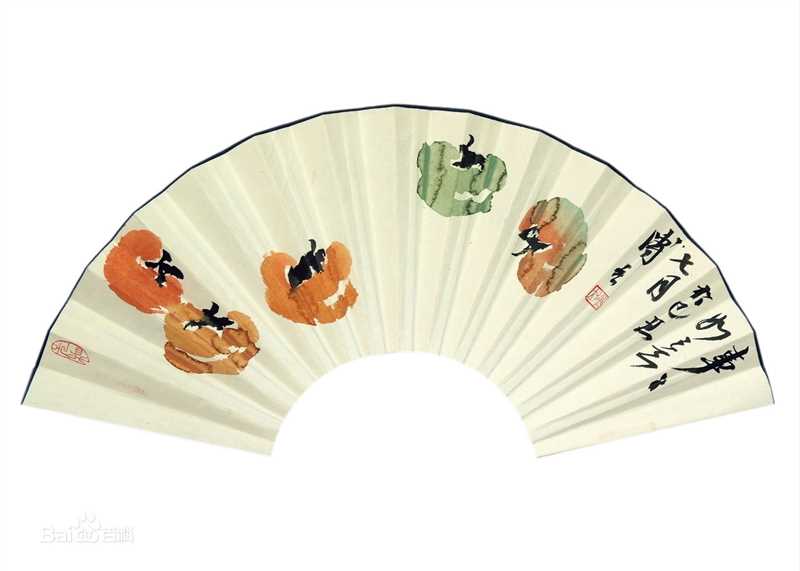 傅立折扇作品集生活照