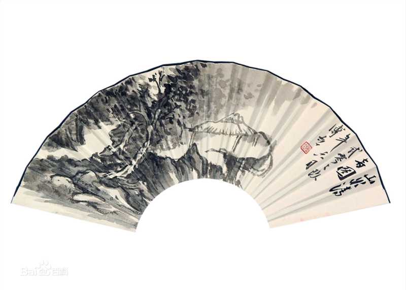 傅立折扇作品集生活照