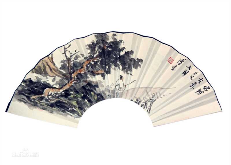 傅立折扇作品集生活照