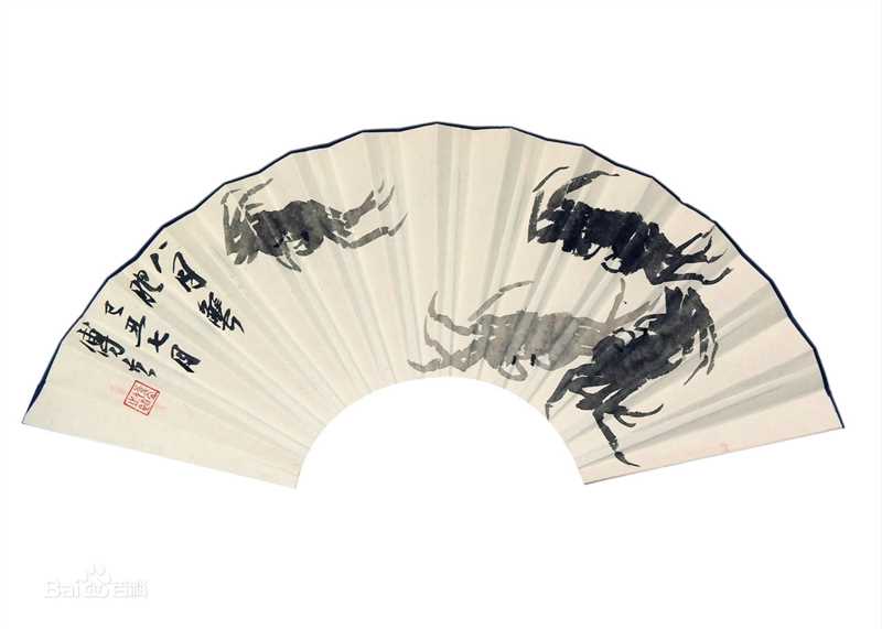 傅立折扇作品集生活照