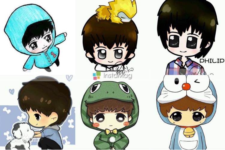 武艺(Philip Wu/Philip Lau)Q版素颜照相册