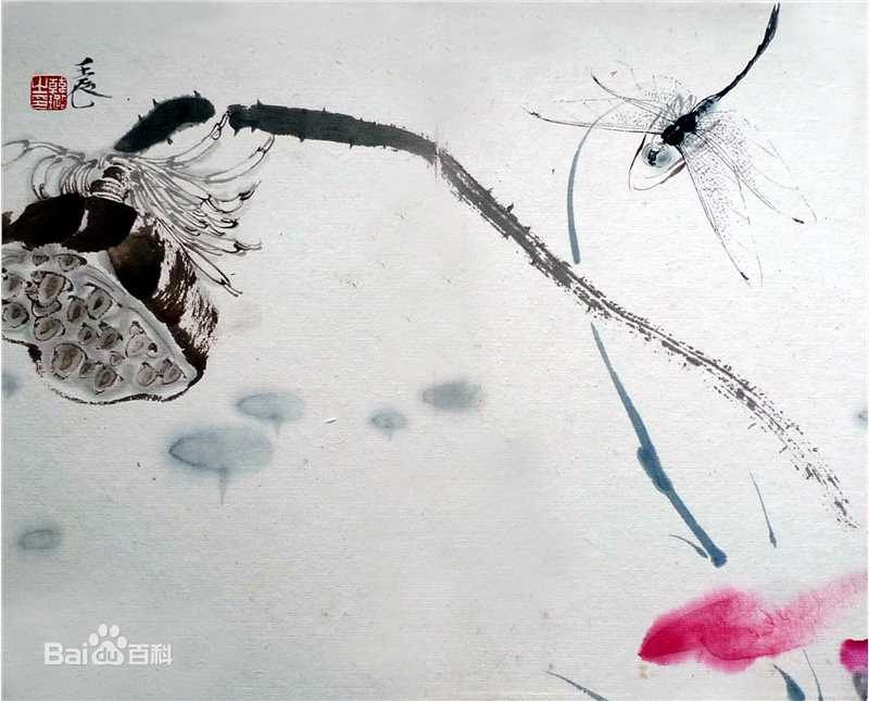 韩璐素以为绚，画作。前后照片