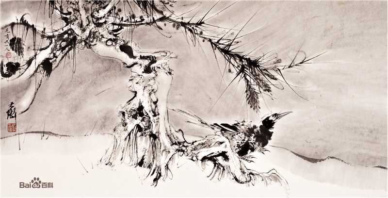 韩璐素以为绚，画作。前后照片