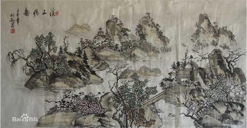 林敏山水画图册