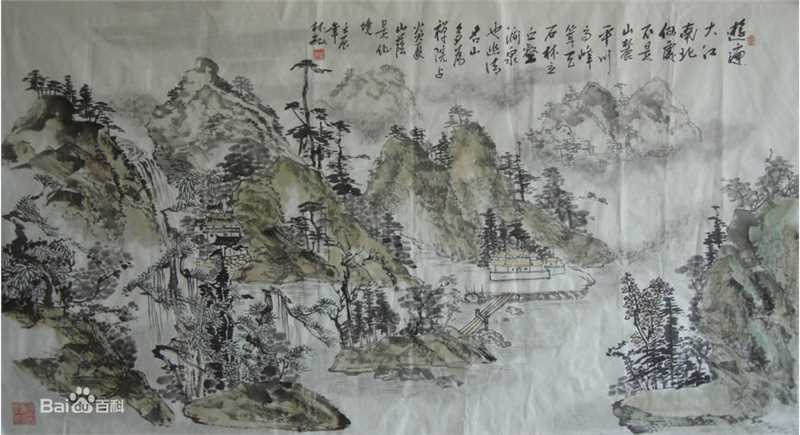 林敏山水画图册