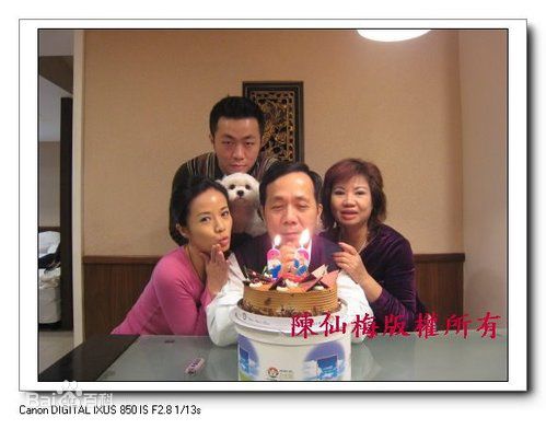 陈仙梅(mayko chen)全家福前后照片