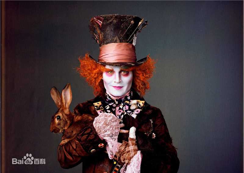 最全约翰尼·德普(Johnny Depp)在《爱丽丝梦游仙境》饰 疯帽子中的壁纸