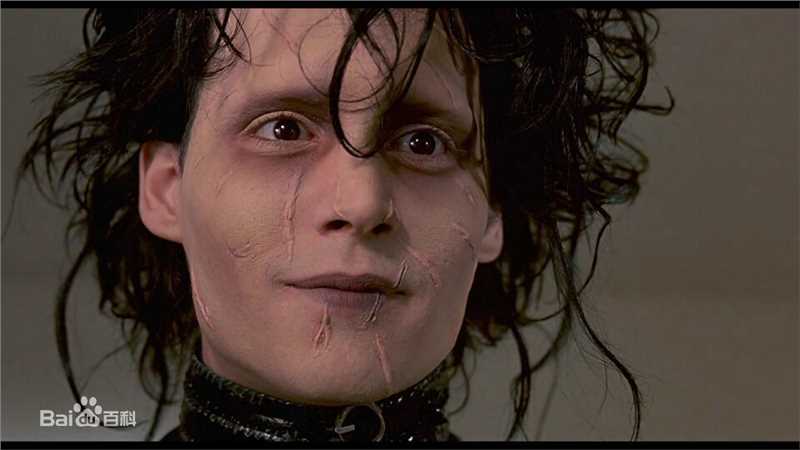 约翰尼·德普(Johnny Depp)在《剪刀手爱德华》 饰 爱德华中的
