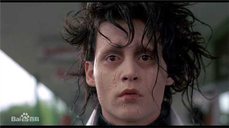 约翰尼·德普(Johnny Depp)在《剪刀手爱德华》 饰 爱德华中的