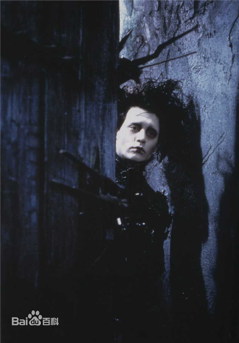 约翰尼·德普(Johnny Depp)在《剪刀手爱德华》 饰 爱德华中的