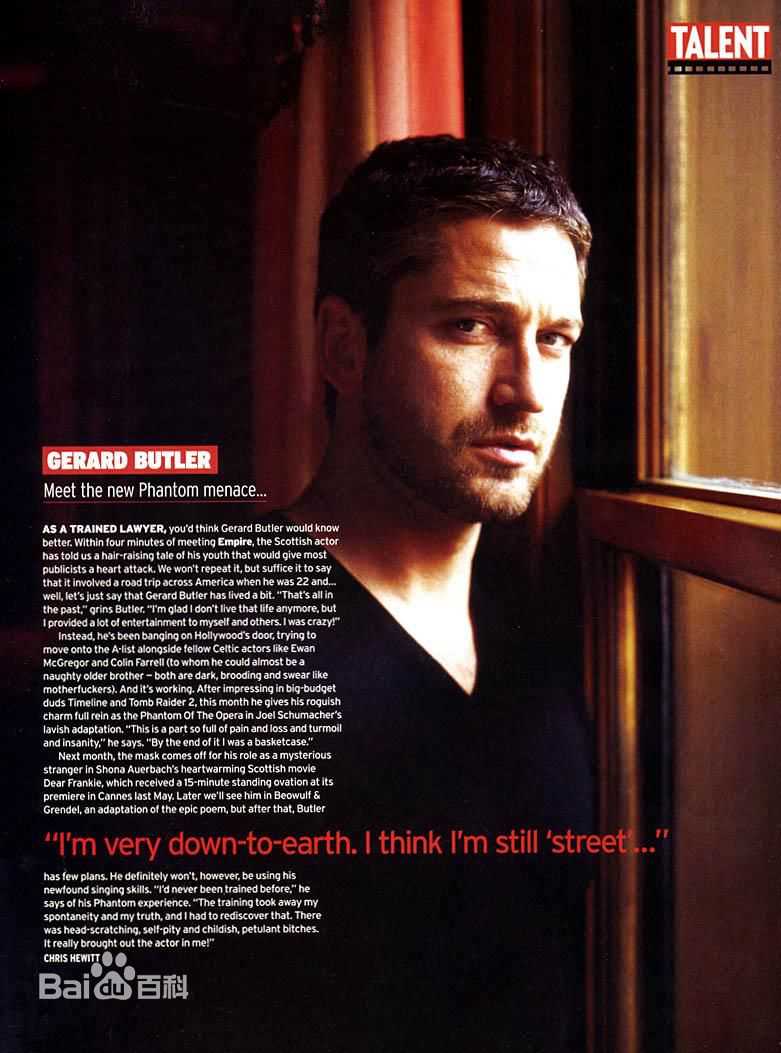 最全杰拉德·巴特勒(Gerard Butler)精彩图册