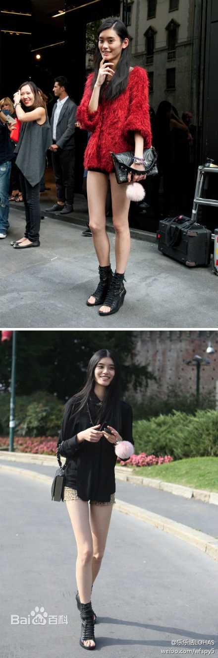 奚梦瑶(Ming Xi)街拍、T台照素颜照壁纸