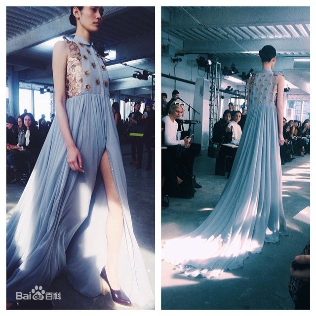 奚梦瑶(Ming Xi)街拍、T台照素颜照壁纸