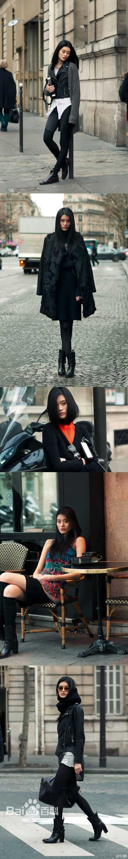 奚梦瑶(Ming Xi)街拍、T台照素颜照壁纸