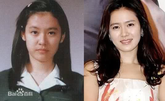 孙艺珍(Son Ye Jin)成长照前后照片