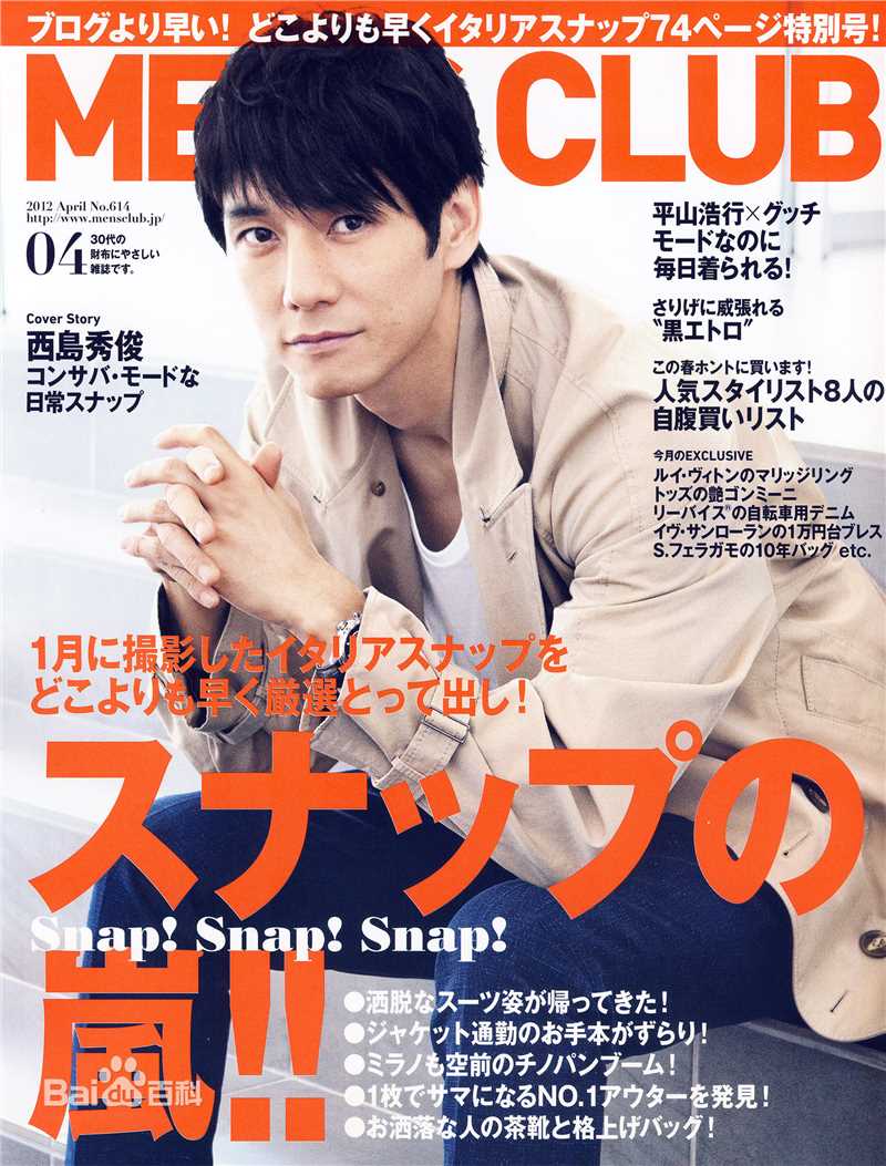 高清西岛秀俊(Hidetoshi Nishijima)精彩图册