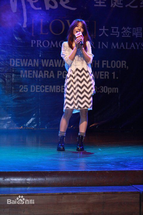 田馥甄(Hebe Tien、Anita)在2010年《to hebe》专辑大马签售会中的