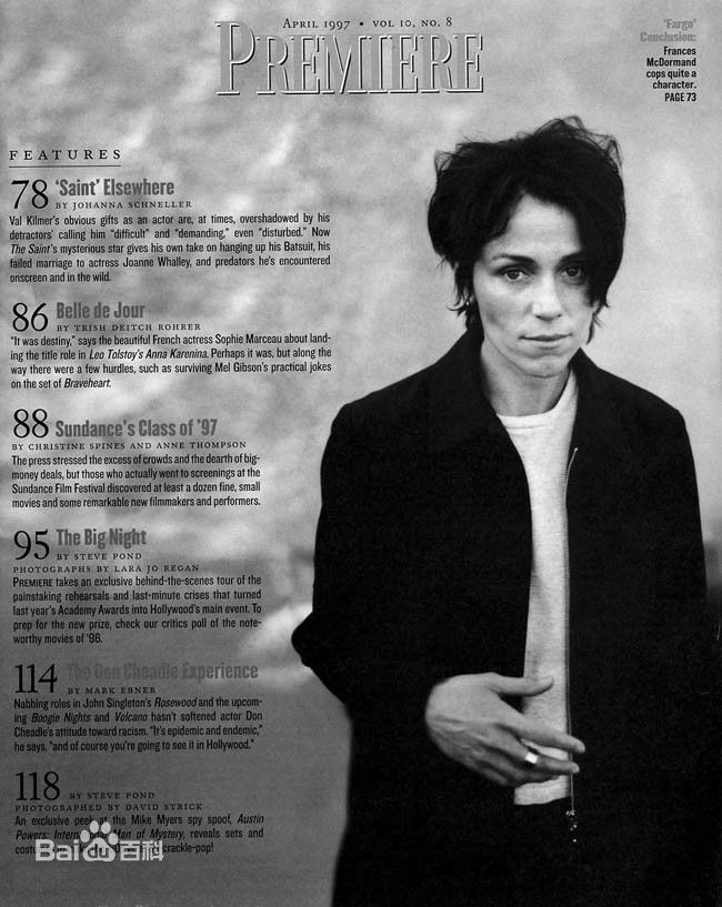 最新弗兰西斯·麦克多蒙德(Frances McDormand)性感图片