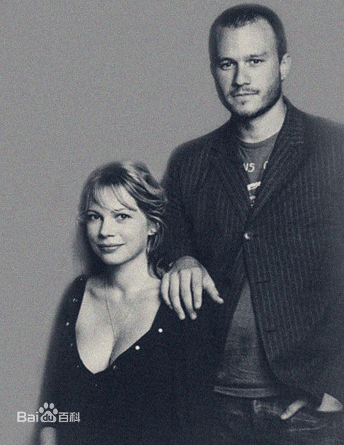 希斯·莱杰(Heath Ledger)希斯与米歇尔前后照片