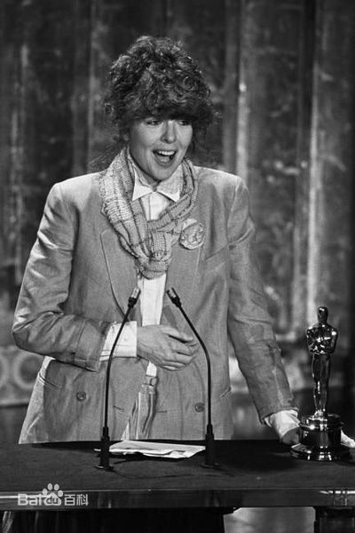 黛安·基顿(Diane Keaton)黑白照片素颜照壁纸