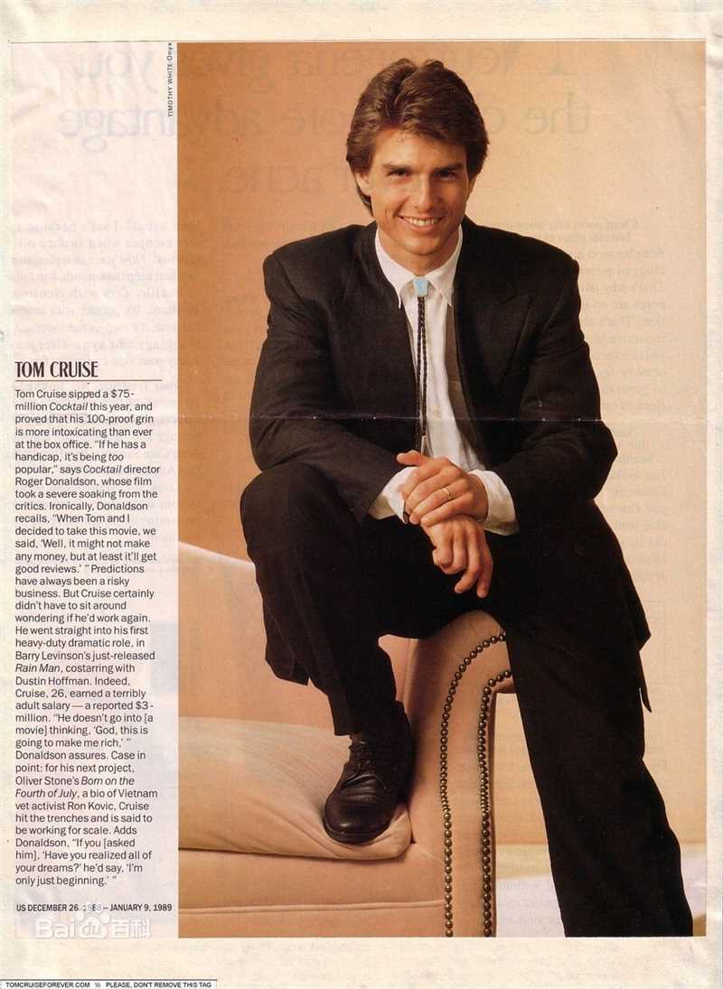 精选汤姆·克鲁斯(Tom Cruise、Thomas Cruise Mapother IV)精彩图册