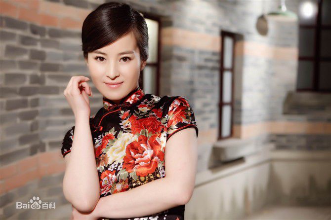 吴岚演员的百变造型素颜照壁纸