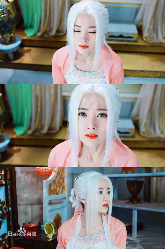 鞠婧祎(kiku)在《九州天空城》饰演雪飞霜中的