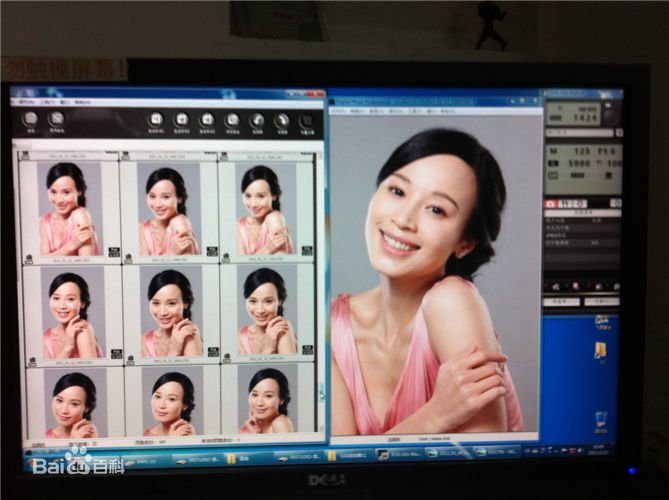 石筱群拍摄“伊艺利”广告素颜照壁纸