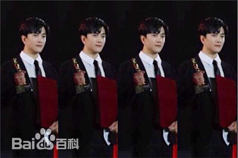 罗翔颁奖盛典登台领奖素颜照相册