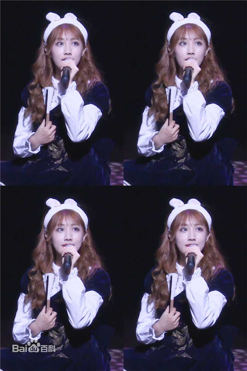 李艺彤(カチューシャガ，whitehairpin)演出素颜照相册