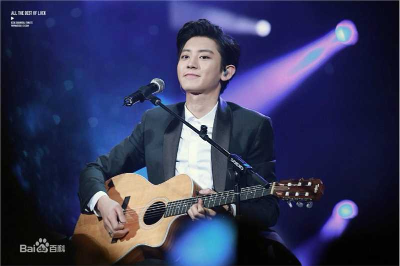 朴灿烈(（韩文名）、Park Chanyeol（官方艺名）)吉他照性感图片图集