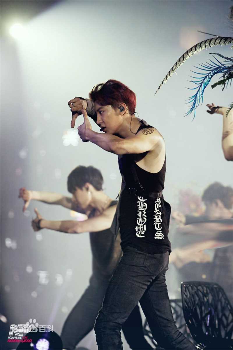 朴灿烈(（韩文名）、Park Chanyeol（官方艺名）)舞台照前后照片