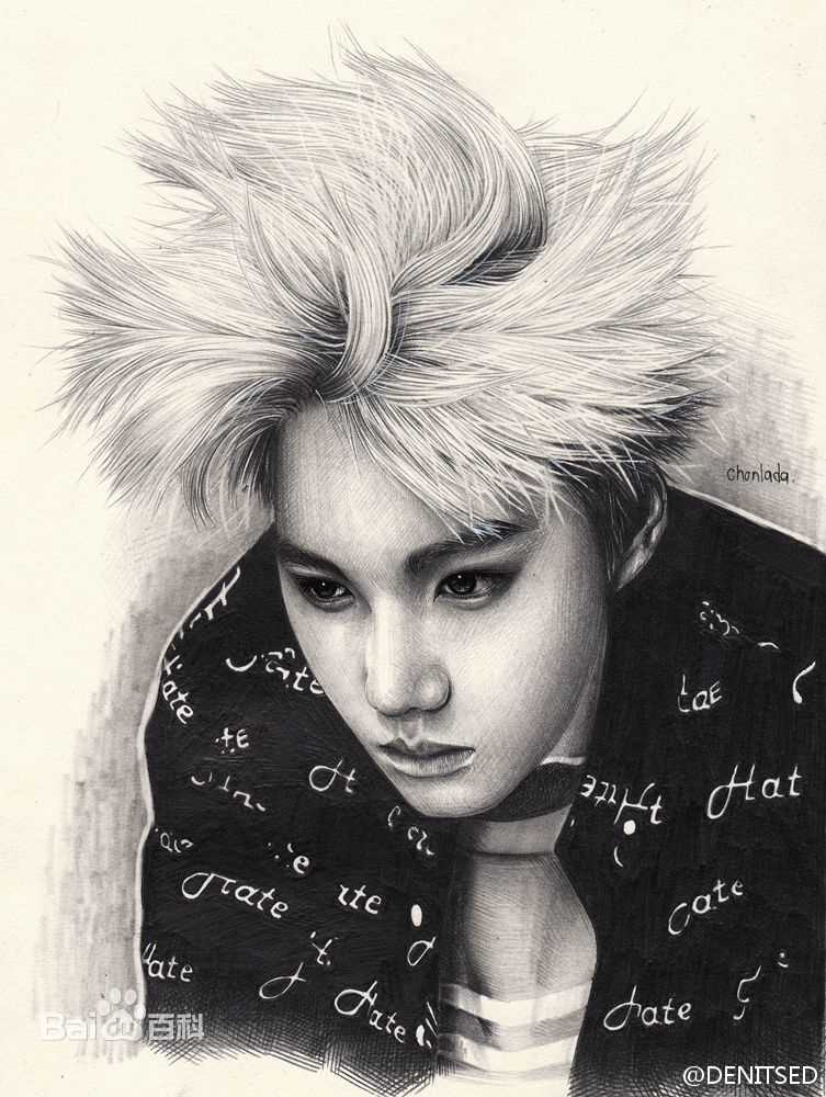 金钟仁(KAI（官方艺名）， ， （韩文名），Kim Jong In)粉丝作品前后照片