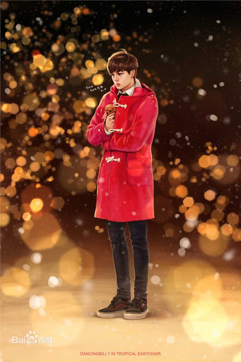 金钟仁(KAI（官方艺名）， ， （韩文名），Kim Jong In)粉丝作品前后照片