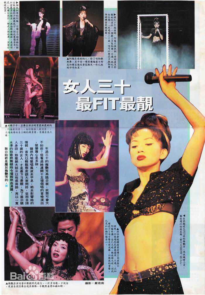 梅艳芳(Anita Mui，アニタ ·ムイ)1995年一个美丽的回响演唱会素颜照相册