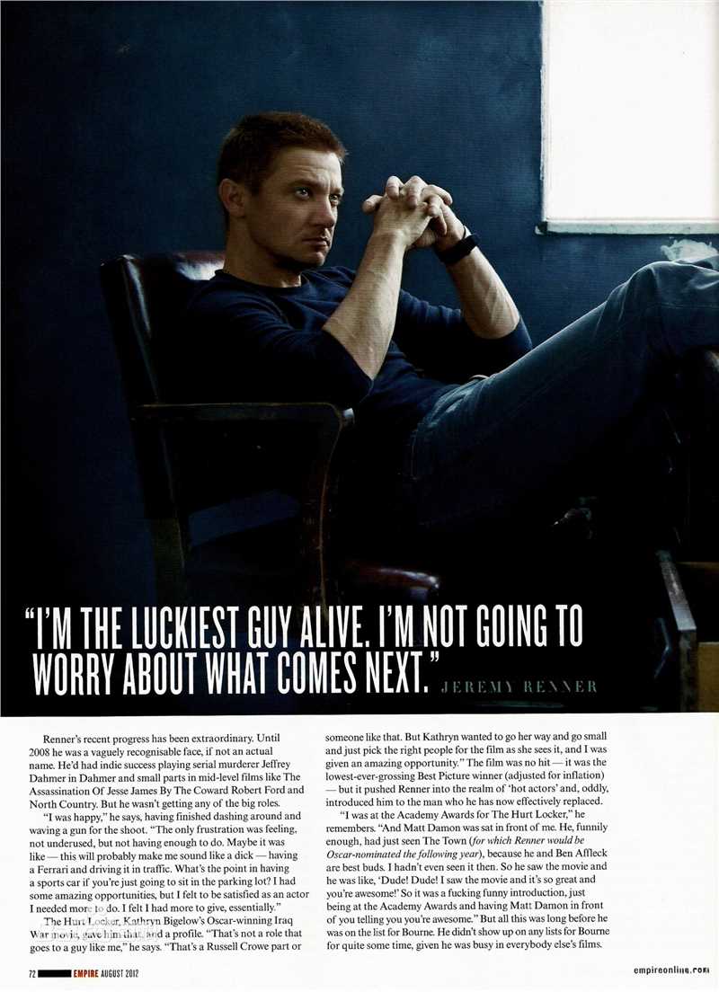 最全杰瑞米·雷纳(Jeremy Renner)精彩图册