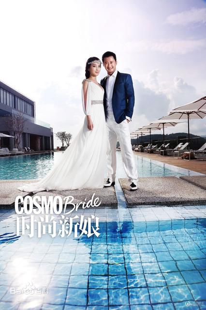 谢楠(Iola)吴京情定:甜蜜婚纱照壁纸壁纸