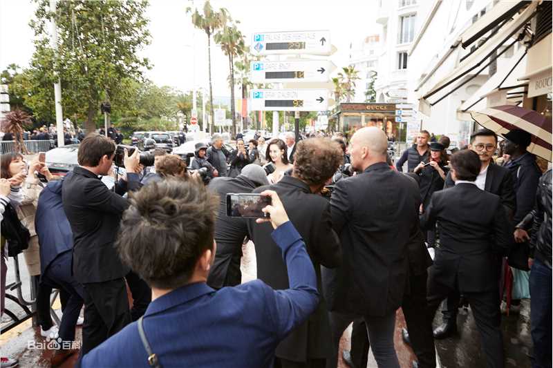 王智(WangZhi)亮相第69届戛纳国际电影节前后照片