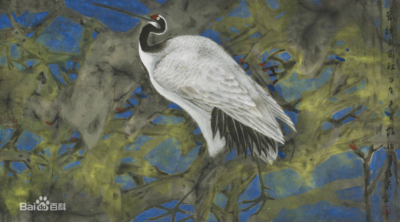 赵治平花鸟作品前后照片