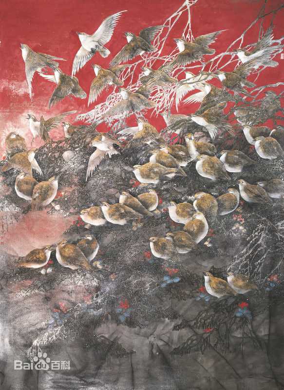 赵治平花鸟作品二生活照