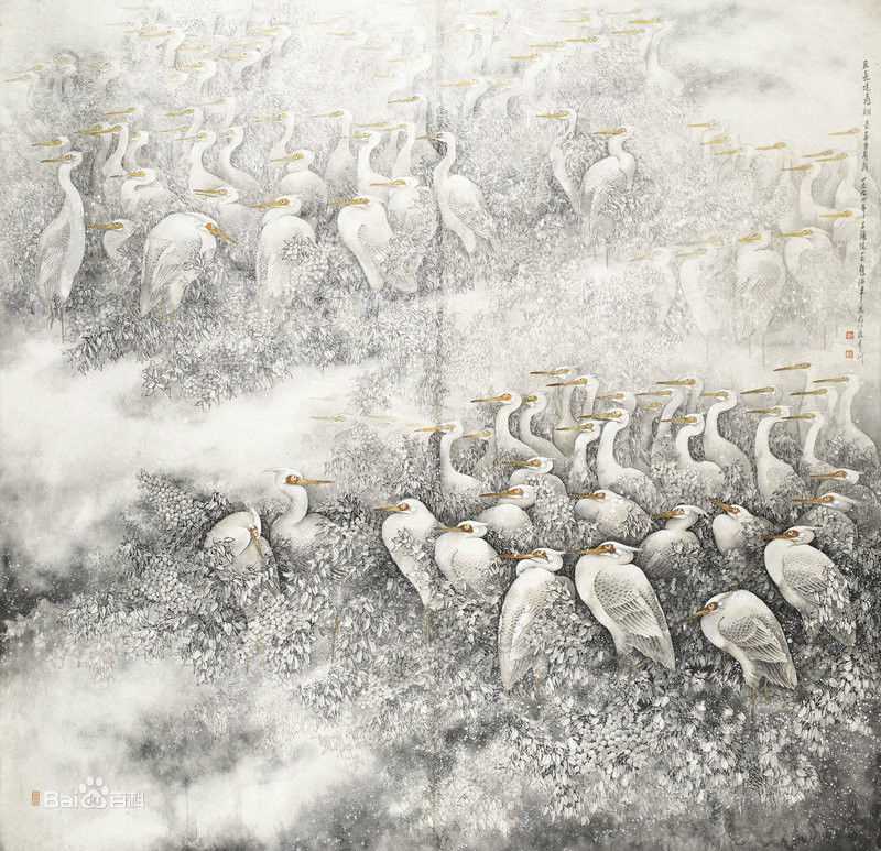 赵治平花鸟作品二生活照