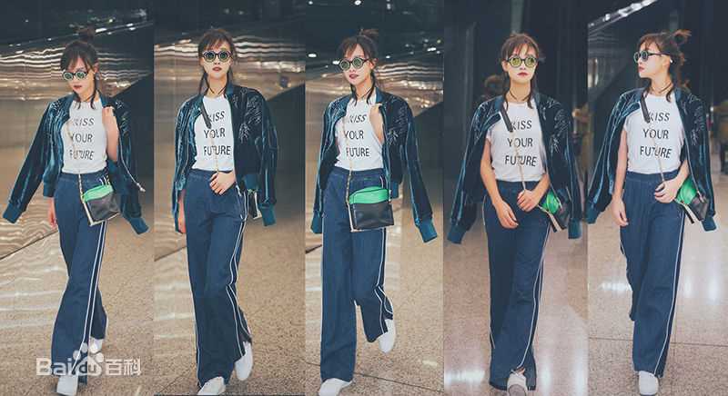 蓝盈莹(Lyric)机场LOOK素颜照相册