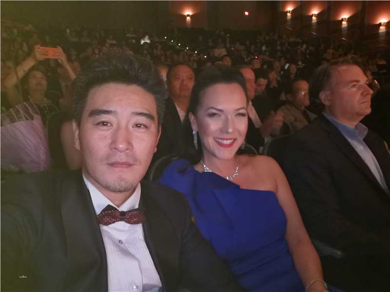 樊昊仑在电影《我的英雄》电影节活动照片中的